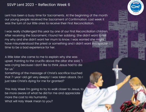 Lenten Reflection – Week 6