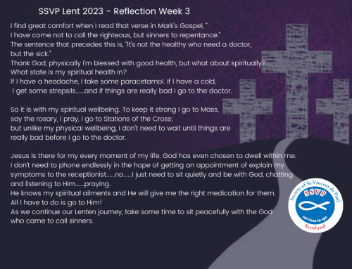 Lent Reflection – Week 3