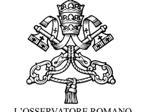 President General’s article featured in L’Osservatore Romano