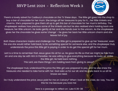 Lenten Reflection 2024 – Week 3