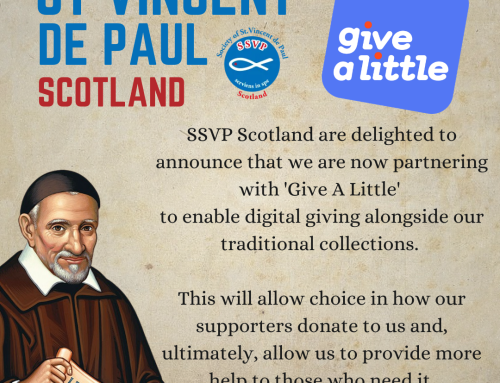 SSVP are now partnering with Give A Little for digital donations